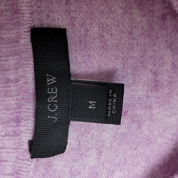 J Crew Supersoft Yarn V-neck Sweater Wool Alpaca Blend Ribbed Hem Hi-Lo Boxy Fit - Picture 7 of 10